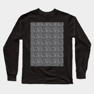 Elephant Print Skin Pattern Gray Long Sleeve T-Shirt